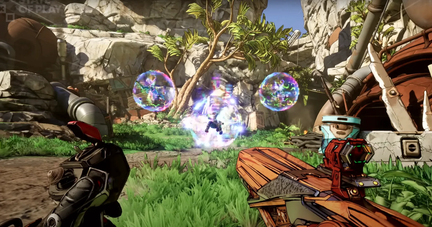Giao diện gameplay sống động của Borderlands 4, thể hiện sự cải tiến đồ họa và lối chơi