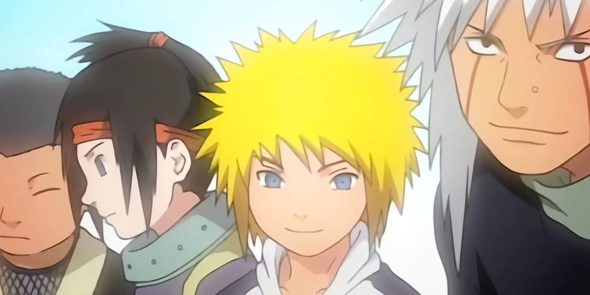 Jiraiya cùng Minato Namikaze và đội của anh ấy