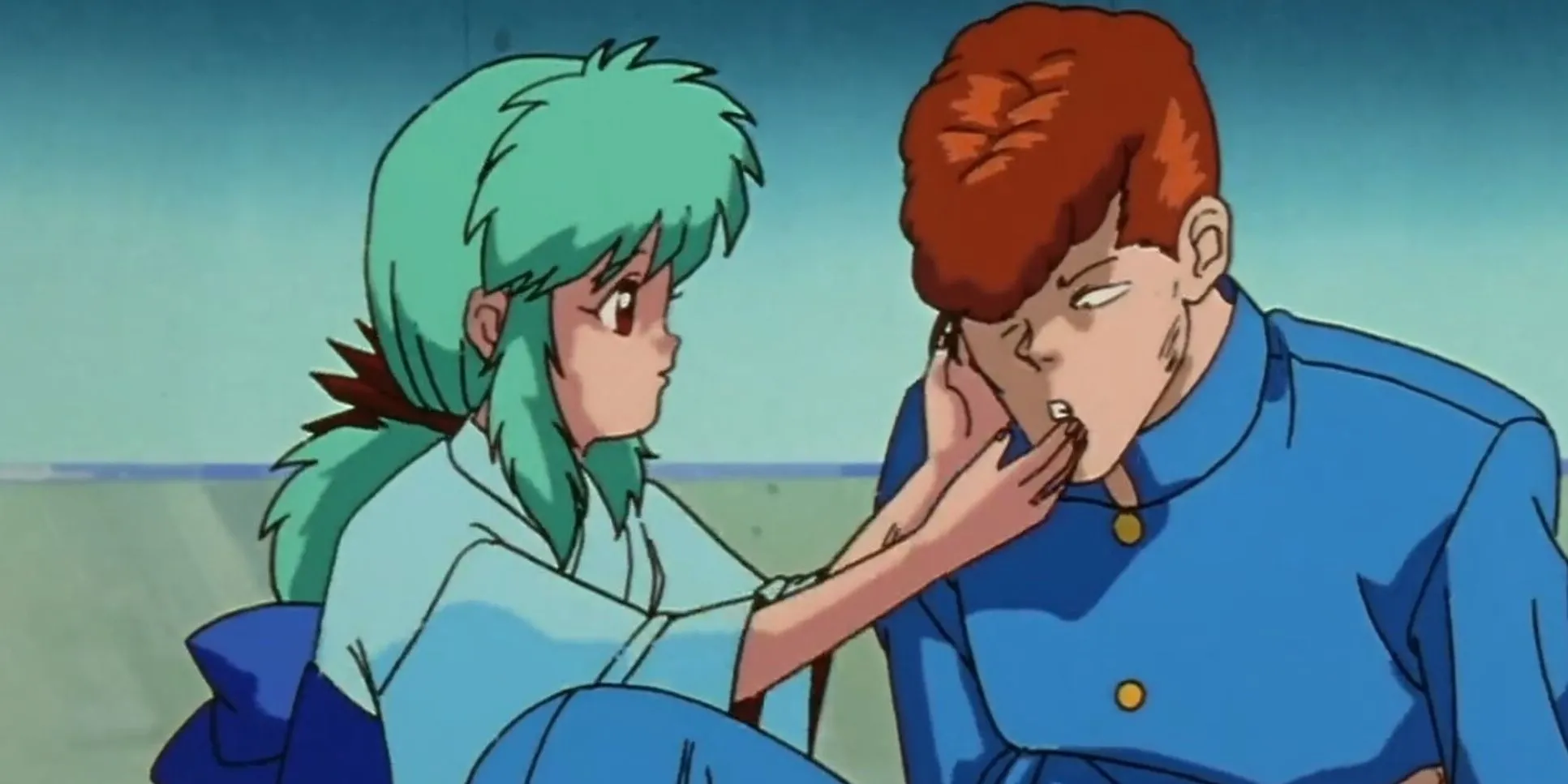 Kazuma Kuwabara và Yukina trong Yu Yu Hakusho, biểu tượng của lòng tốt và sự bảo vệ vô điều kiện
