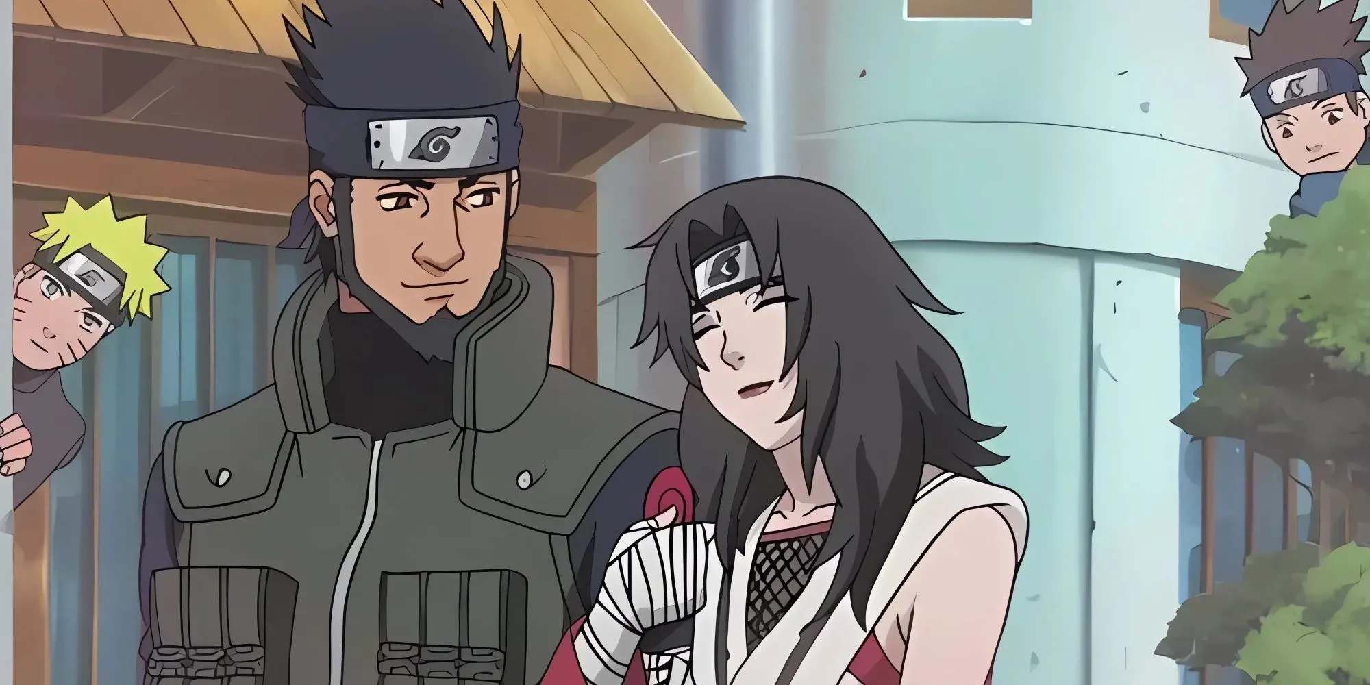 Kurenai Yuhi và Asuma Sarutobi, hình ảnh tượng trưng cho sự gắn kết và những mất mát thầm lặng mà Kurenai phải đối mặt trong Naruto.