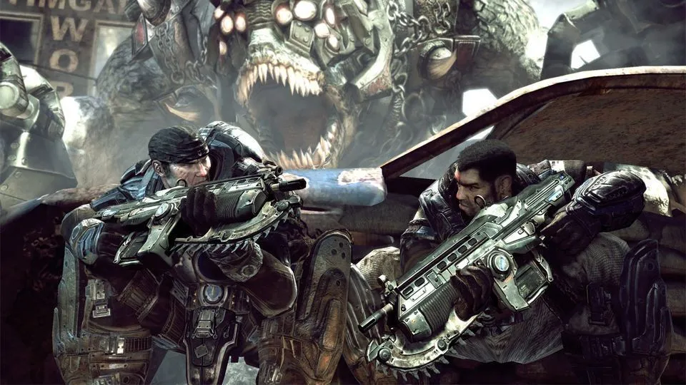 Marcus Fenix và đồng đội trong Gears of War 1