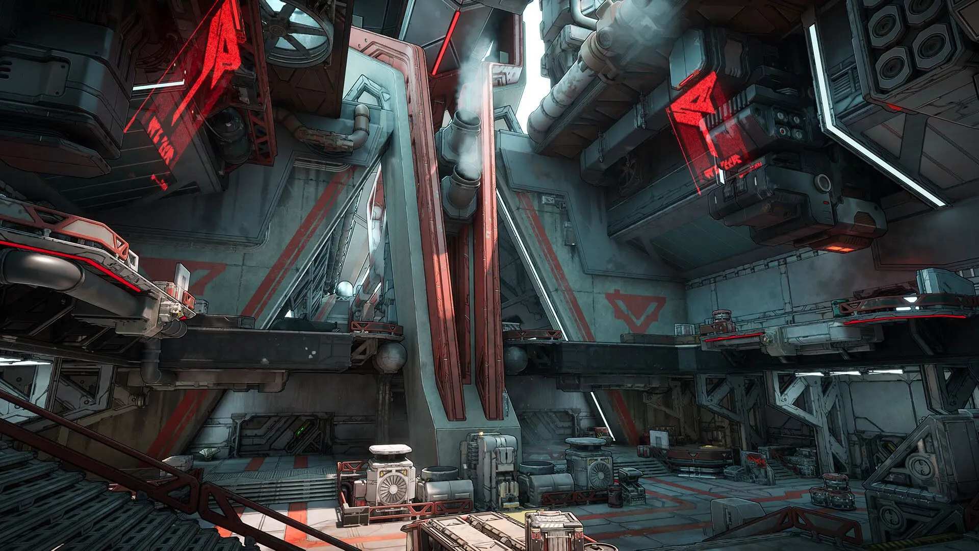 Một Vault Hunter khác của Borderlands 4 đang khai hỏa vũ khí đặc trưng, tạo ra hiệu ứng hình ảnh sống động.