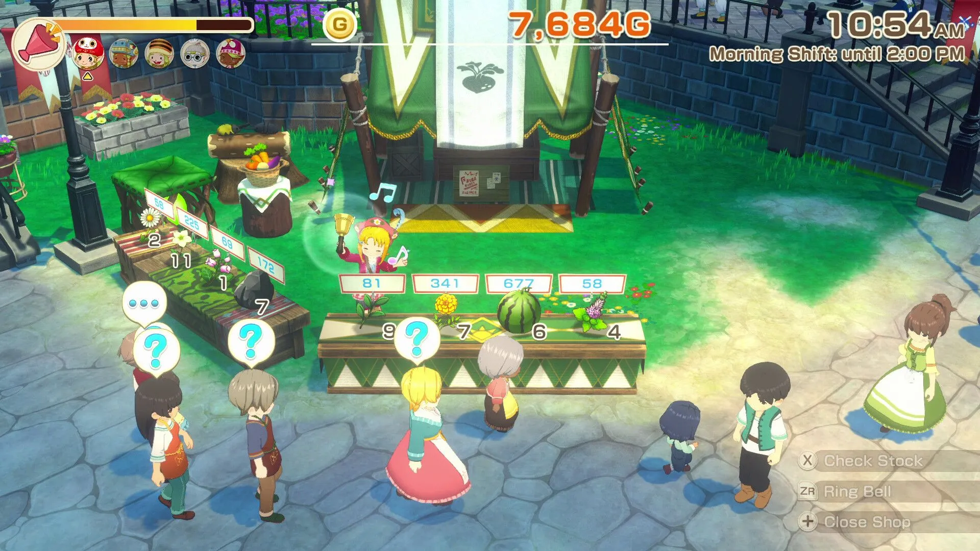 Nhân vật tùy chỉnh trong Story of Seasons: Grand Bazaar với nhiều lựa chọn trang phục và kiểu tóc, thể hiện sự đa dạng cá nhân