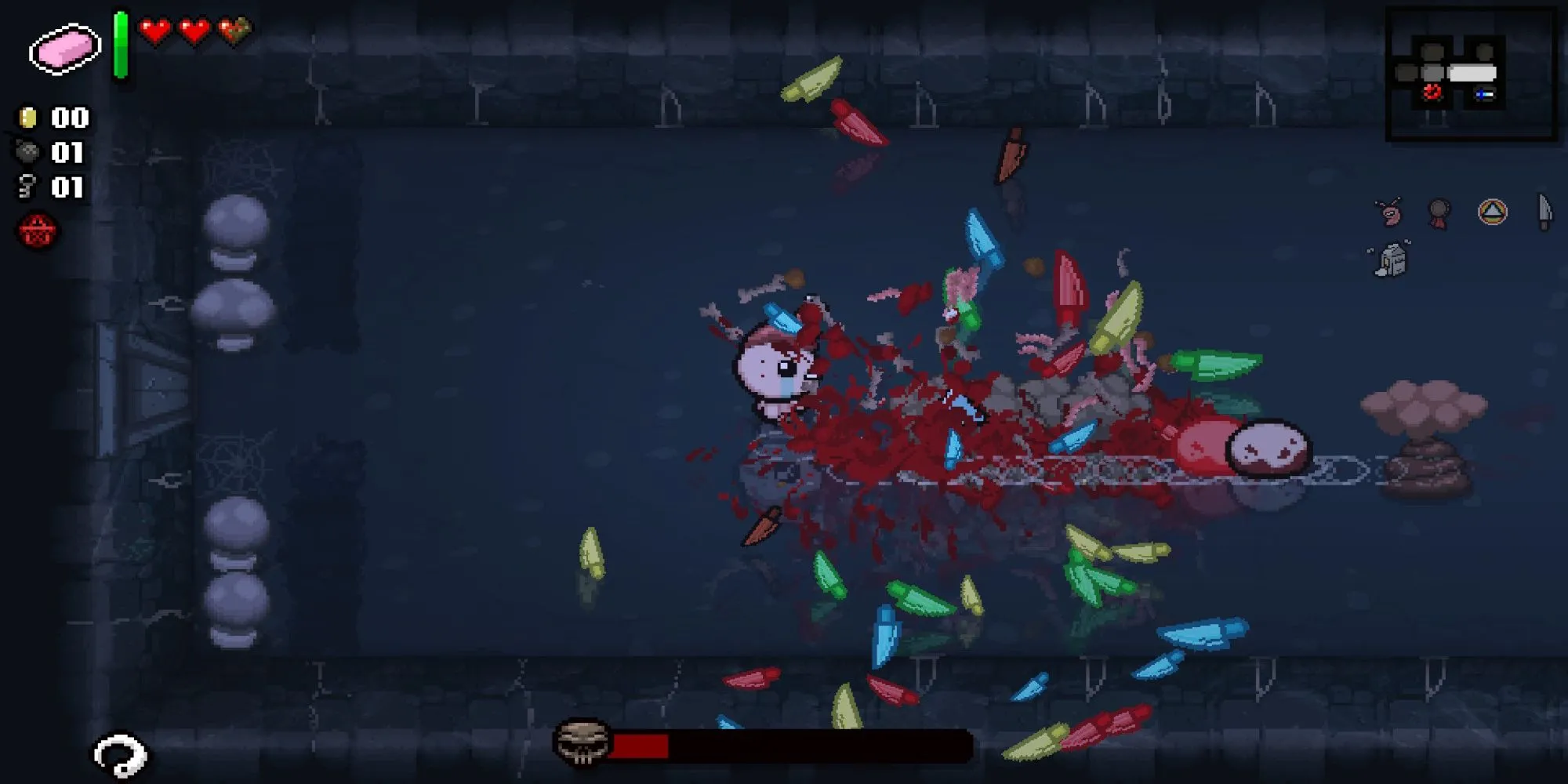 Phong cách đồ họa độc đáo và cảnh chiến đấu trong The Binding of Isaac