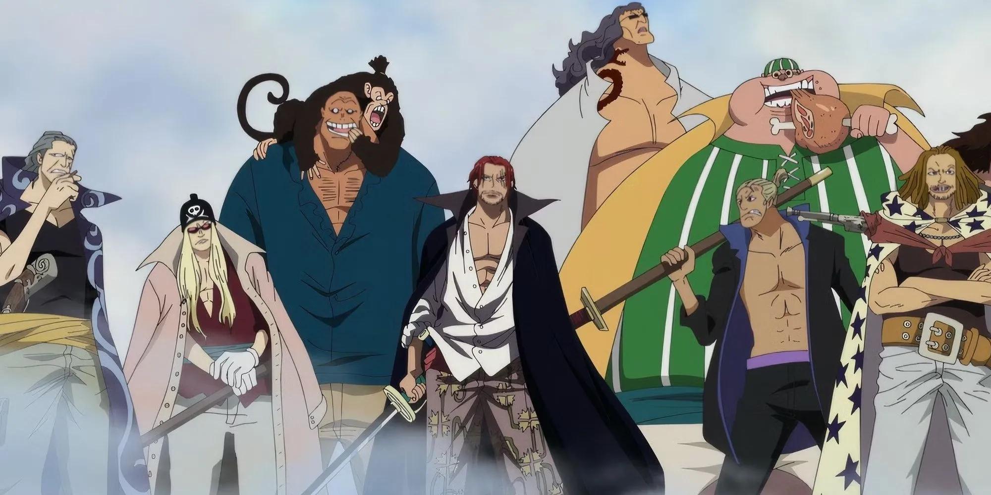 Shanks và các thành viên chủ chốt của Băng Tóc Đỏ