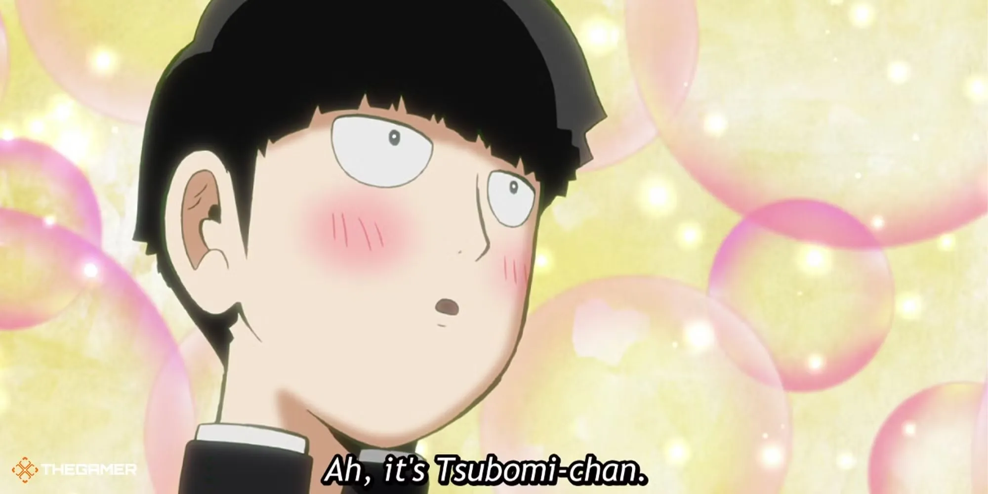 Shigeo 'Mob' Kageyama trong Mob Psycho 100, siêu năng lực gia với nỗi sợ mất kiểm soát cảm xúc.