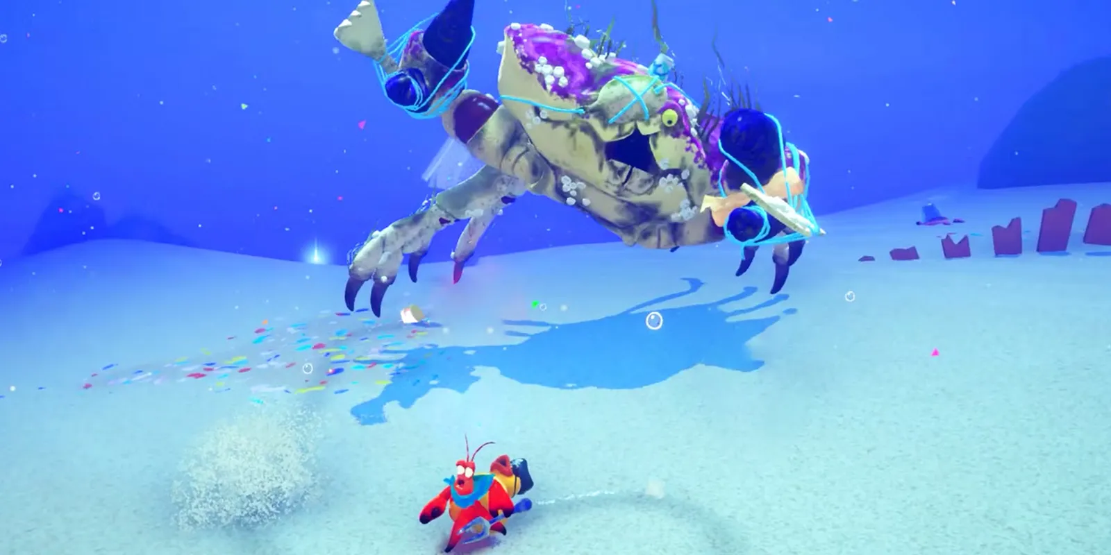 Tạo hình độc đáo của sinh vật biển trong Another Crab's Treasure, một game Soulslike lấy cảm hứng từ đại dương.
